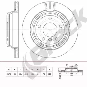 Тормозной диск BRECK купить